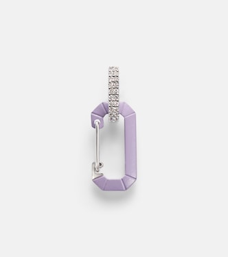 Einzelner Ohrring Chiara Small aus 18kt Weißgold mit Diamanten | Eéra