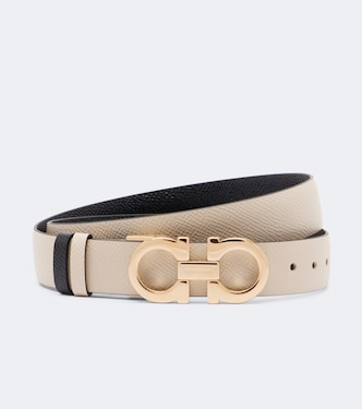 Gancini reversible leather belt | Ferragamo