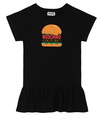 Logo jersey dress | Moschino Kids