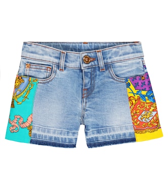Royal Rebellion denim shorts | Versace Kids