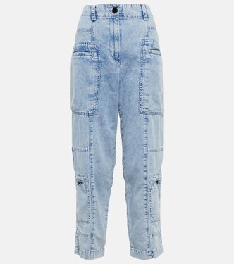 High-Rise Cargo-Jeans Chambray | Proenza Schouler