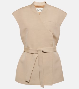 Bonnie cotton-blend vest | Tove