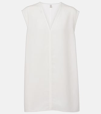 Lyocell and linen top | Toteme