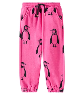 Penguin fleece sweatpants | Mini Rodini