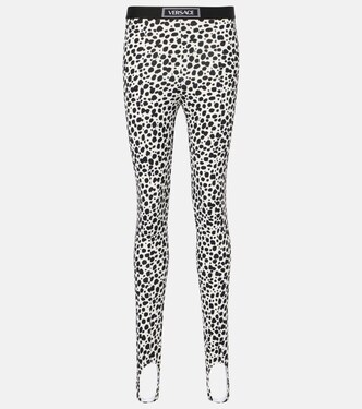 Legging à motif léopard | Versace