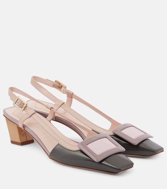 Belle Vivier patent leather slingback pumps  | Roger Vivier