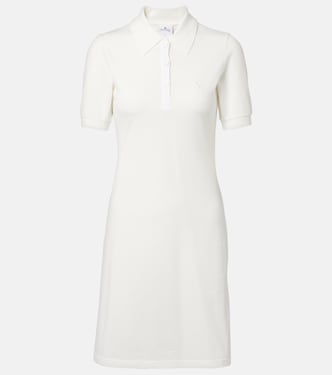 Cotton piqué polo dress | Courrèges