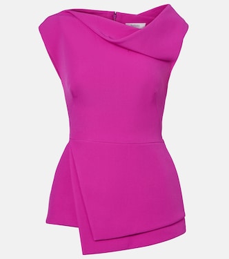 Farrah draped crepe top | Safiyaa