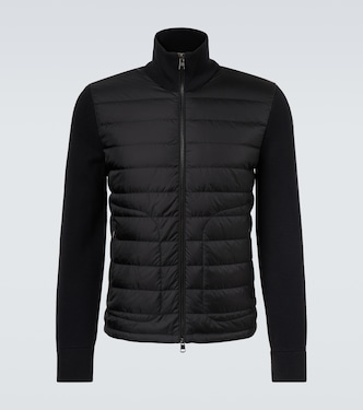 Maglia down-paneled wool-blend jacket | Moncler