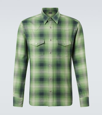 Checked cotton shirt | Tom Ford