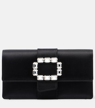 Maycapjou satin clutch | Manolo Blahnik