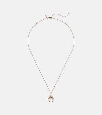 Halskette Ufo aus 14kt Gelbgold (585/1000) mit Diamanten | Sydney Evan