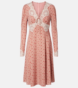 Bedrucktes Midikleid aus einem Seidengemisch | Dolce&Gabbana