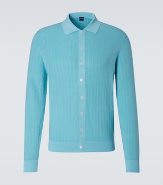 Cardigan Matheus aus Baumwoll-Rippstrick | Fedeli