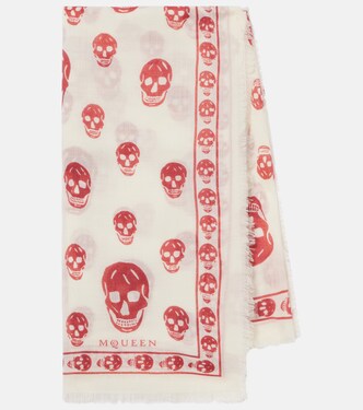 Skull wool scarf | McQueen