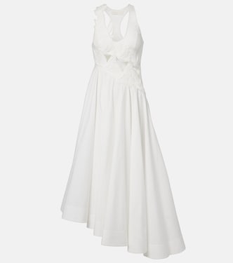 Luna patch-appliqué cotton midi dress | Zimmermann