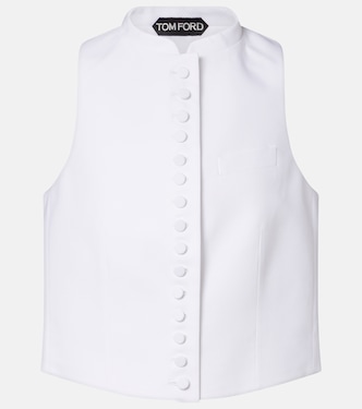 Cotton piqué waistcoat | Tom Ford