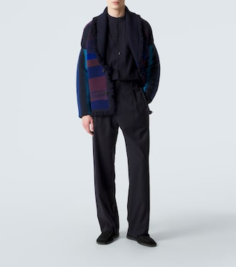 x Alanui wool straight pants in black - Giorgio Armani | Mytheresa
