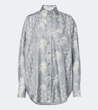Printed silk satin shirt | Stella McCartney