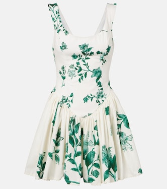 Pluma floral cotton minidress | Agua by Agua Bendita
