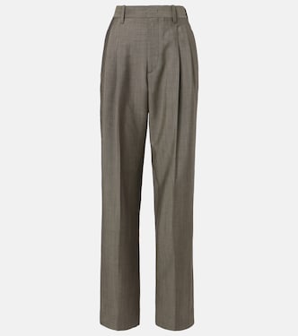 Wool and mohair straight pants | Victoria Beckham