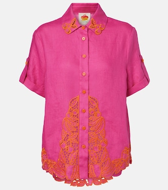 Broderie anglaise linen shirt | Farm Rio