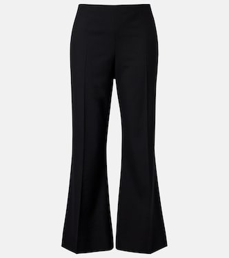 Walter cropped virgin wool flared pants | Khaite
