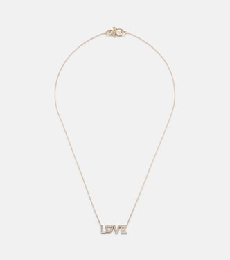 Halskette Love aus 18kt Gelbgold mit Diamanten | Sophie Bille Brahe