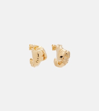 18kt gold-plated sterling silver earrings  | Bottega Veneta