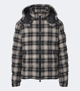 Airor checked cotton flannel down jacket | Moncler