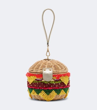 Cheeseburger embellished clutch | Judith Leiber Couture