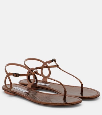 Sandalen Almost Bare aus Leder | Aquazzura