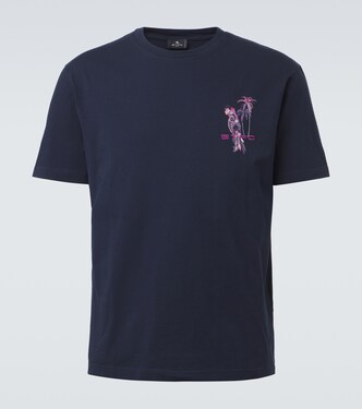 Printed cotton jersey T-shirt | Etro