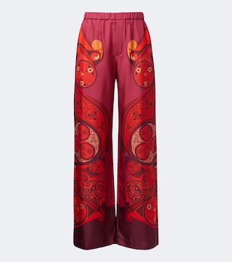 Weite Hose Club aus Seiden-Twill | La DoubleJ