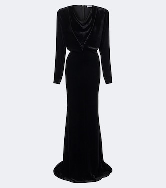 Draped velvet gown | Stella McCartney