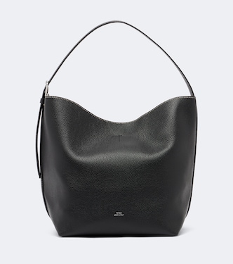 Belted Medium leather tote bag | Toteme