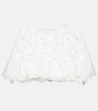 Scalloped lace crop top | Dodo Bar Or