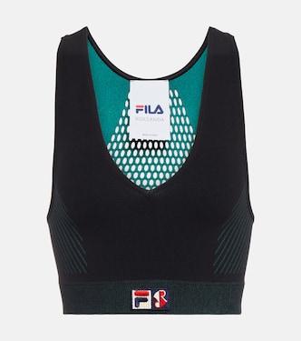 X Fila Sport-BH aus Baumwoll-Jersey | Roksanda