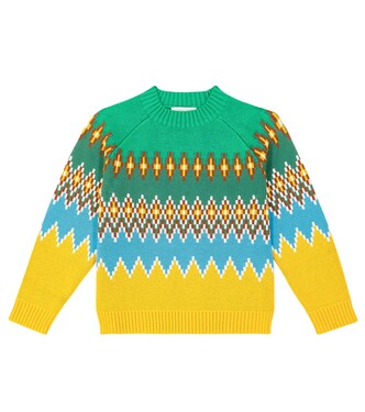 Fair Isle cotton and wool sweater | Stella McCartney Kids