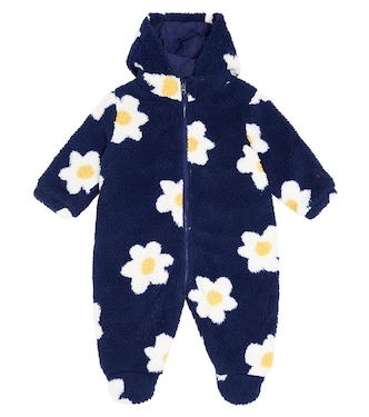 Baby floral hooded onesie | Bobo Choses