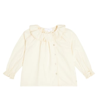 Charlene ruffled cotton poplin shirt | C'era Una Volta