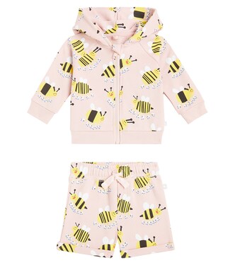 Baby printed cotton sweatshirt and shorts set | Stella McCartney Kids