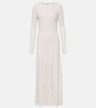 Walsh pleated wool and silk midi dress | Gabriela Hearst