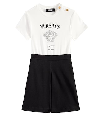 Medusa Milano cotton jersey dress | Versace Kids
