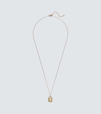 Initial 14kt yellow gold pendant necklace | Mateo