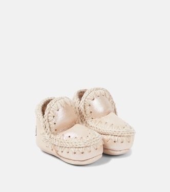 Baby shearling-lined suede ankle boots | Mou Kids