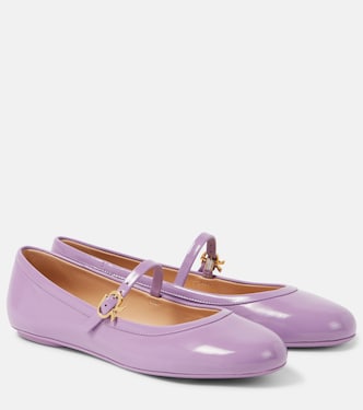 Carla patent leather Mary Jane flats | Gianvito Rossi