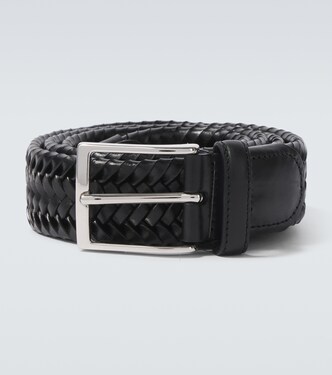 Braided leather belt | Rubinacci
