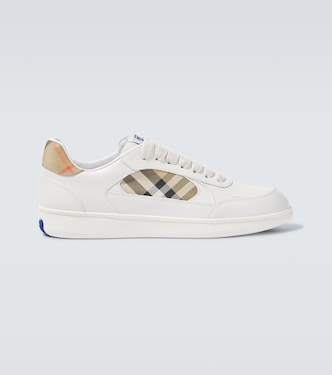 Terrace Burberry Check EKD leather sneakers | Burberry