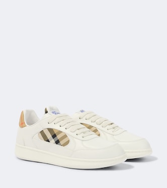 Terrace Burberry Check EKD leather sneakers | Burberry